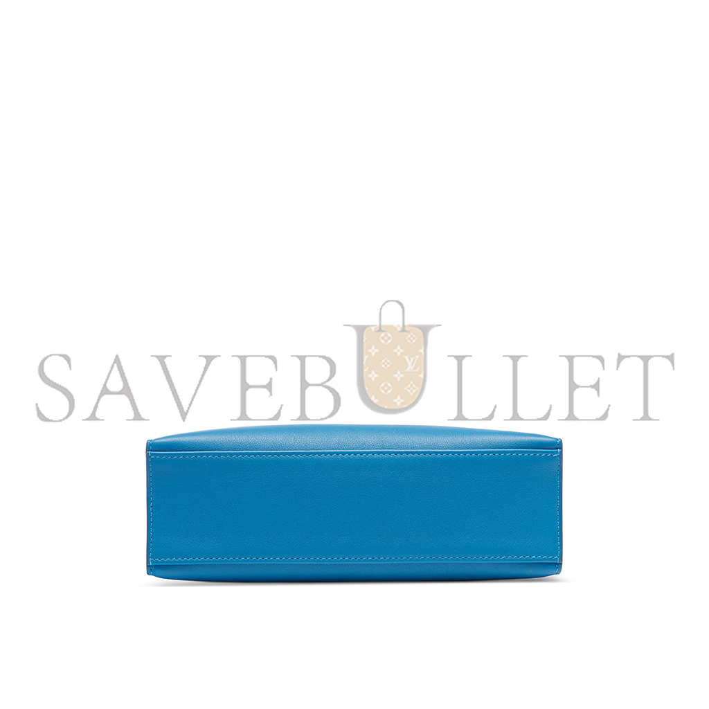 H**mes master a mykonos swift leather kelly pochette with palladium hardware (22*14*7cm)